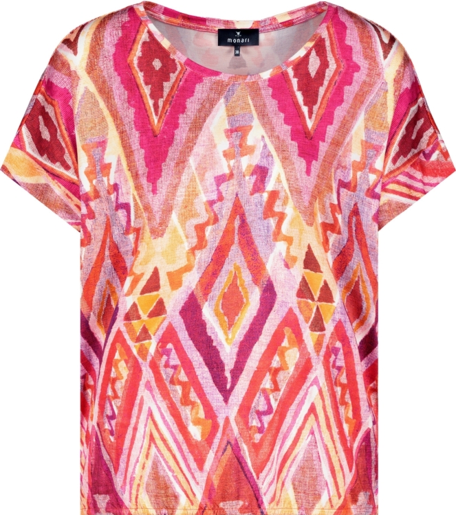 Monari T-Shirt 401 Berry sorbet pattern