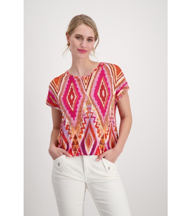 Monari T-Shirt 401 Berry sorbet pattern