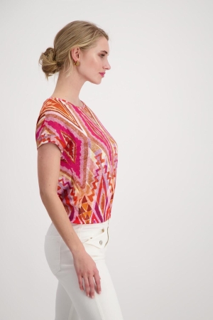 Monari T-Shirt 401 Berry sorbet pattern