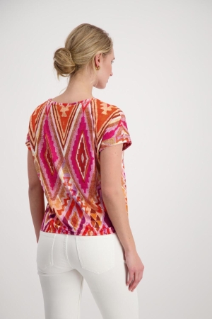Monari T-Shirt 401 Berry sorbet pattern