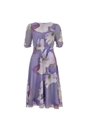 Swing Chiffon Jurk 4401 Fashion Lilac/Multi