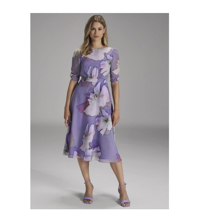 Swing Chiffon Jurk 4401 Fashion Lilac/Multi
