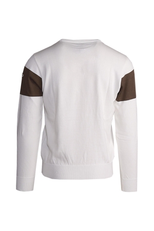 Paul and Shark Prima cotton crewneck w. 249 Wit/Beige