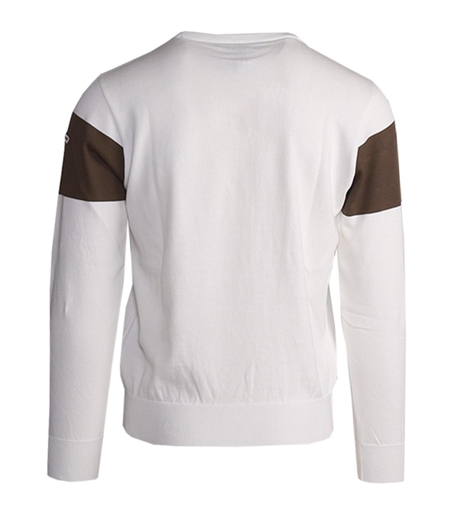 Paul and Shark Prima cotton crewneck w. 249 Wit/Beige