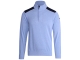 Paul and Shark Fresco cotton half zip sweater with line 363 Blauw