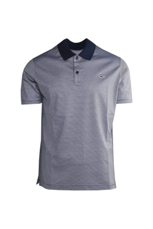 Paul and Shark Cotton jersey polo with shark badge 125 Licht Blauw