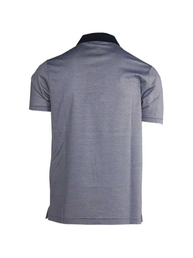 Paul and Shark Cotton jersey polo with shark badge 125 Licht Blauw