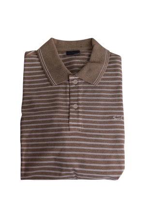 Paul and Shark Cotton pique polo shirt w shark badge 101 Beige