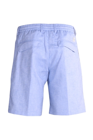 Paul and Shark Cotto Linen 1 pince bermuda 196 Licht Blauw