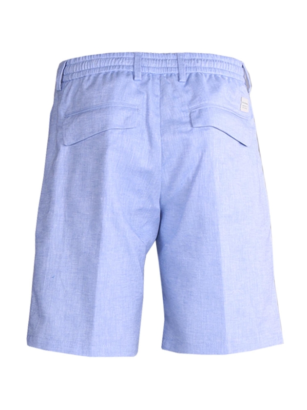Paul and Shark Cotto Linen 1 pince bermuda 196 Licht Blauw