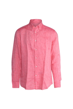 Paul and Shark Linen button down shirt 176 Koraal