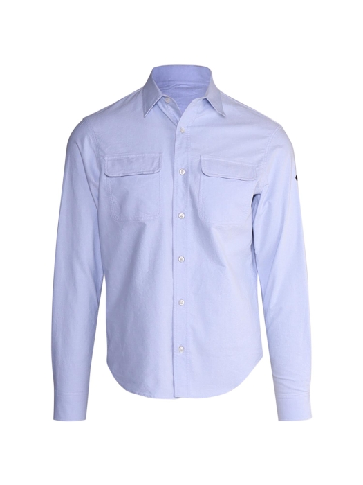 Paul and Shark Cotton Oxford overshirt 363 Licht blauw