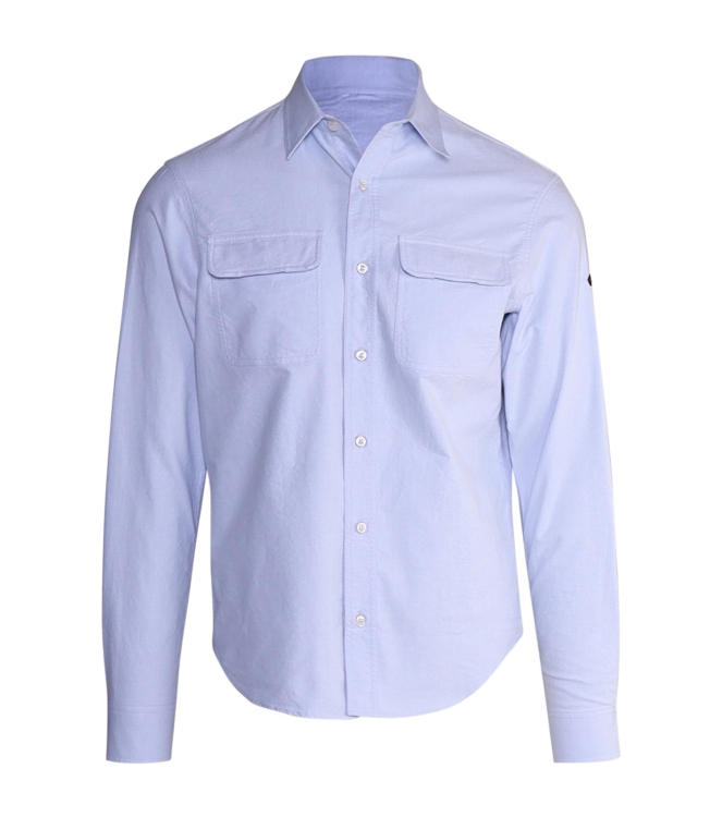 Paul and Shark Cotton Oxford overshirt 363 Licht blauw