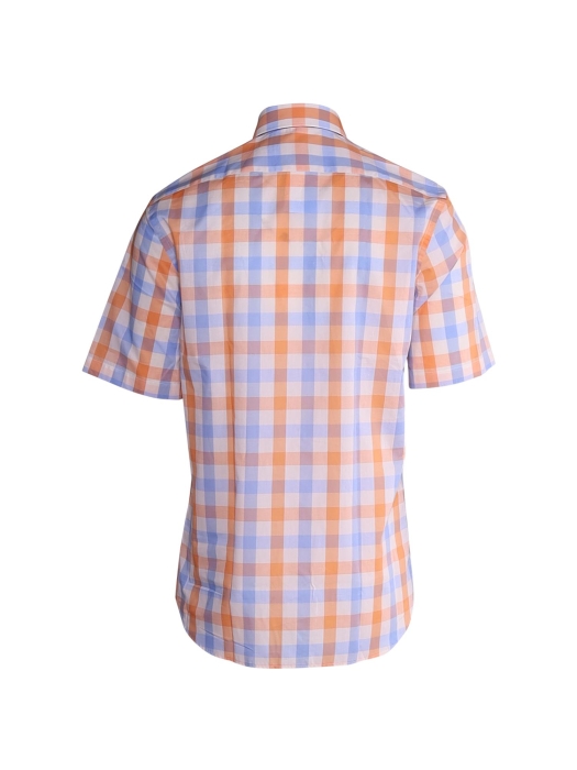Paul and Shark Cotton poplin button down shirt C79 Oranje print