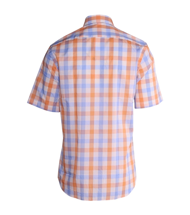 Paul and Shark Cotton poplin button down shirt C79 Oranje print