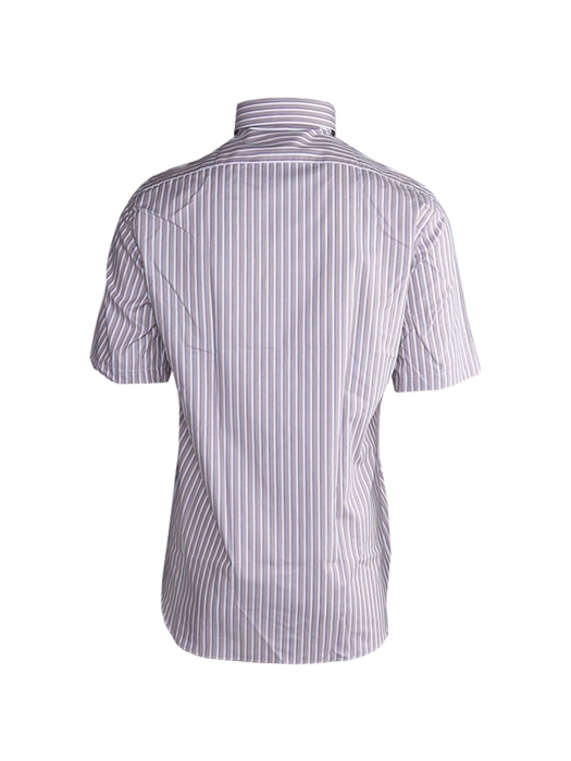 Paul and Shark Silver cotton twill button down shirt V86 Licht blauw/Navy