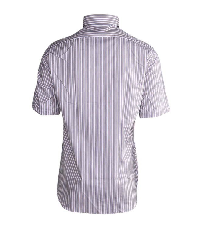 Paul and Shark Silver cotton twill button down shirt V86 Licht blauw/Navy