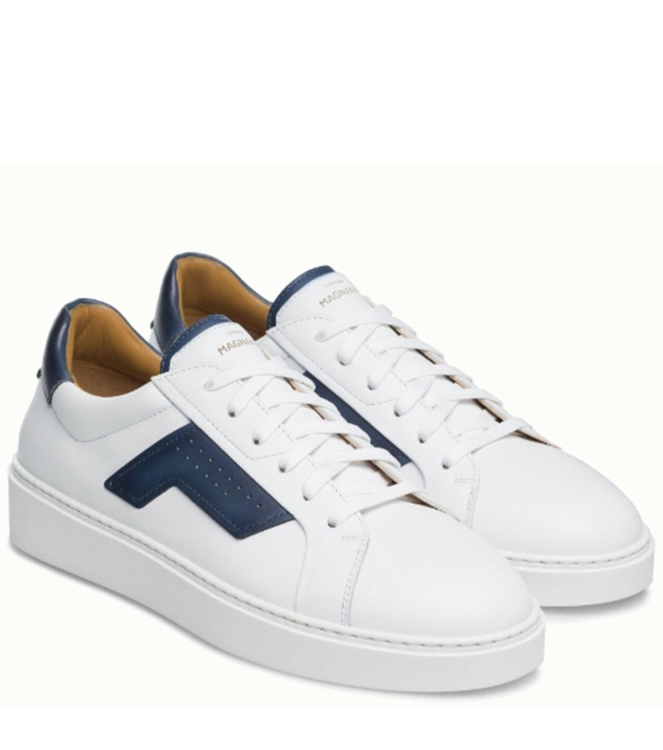 Magnanni Schoenen Bolty Deport wit/blauw
