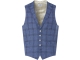 Dutch Dandies Dutch Dandies - Gilet 3005 Blauw grote ruit