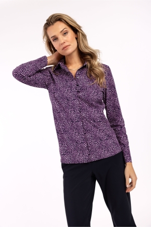 Studio Anneloes Poppy spot blind shirt 1169 off white/dark blue