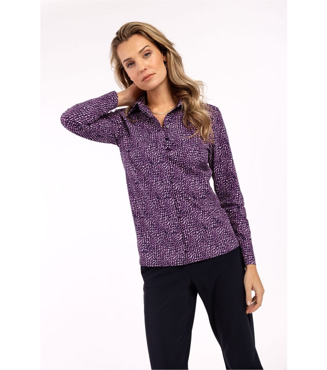 Studio Anneloes Poppy spot blind shirt 1169 off white/dark blue