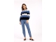 Studio Anneloes Isa zigzag ajour pullover 1163 off white/denim