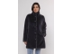 Rino en Pelle Single breasted fake fur coat 10670 graphite