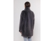 Rino en Pelle Single breasted fake fur coat 10670 graphite