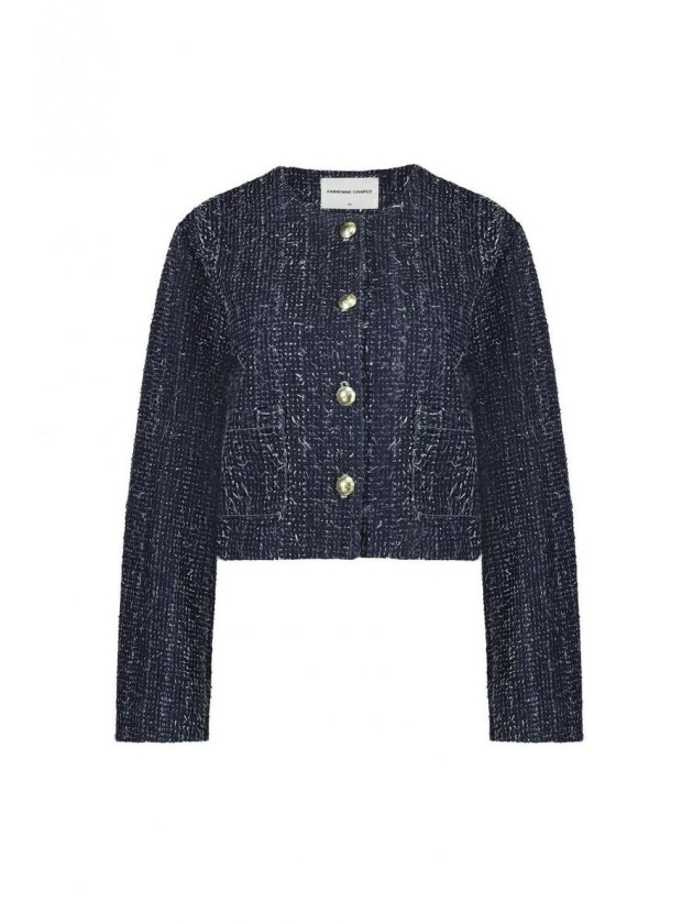 Fabienne Chapot Davis Denim Blazer 3622 Dark Indigo