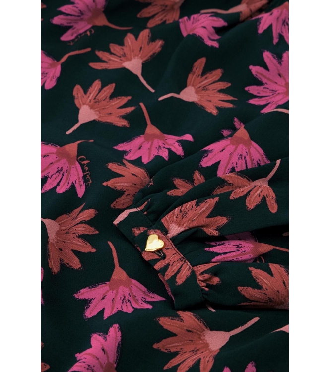 Fabienne Chapot Liv Blouse 0107 Black/Cerise Red