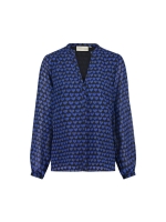 Fabienne Chapot Frida Blouse 0110 Black/Bright Blue