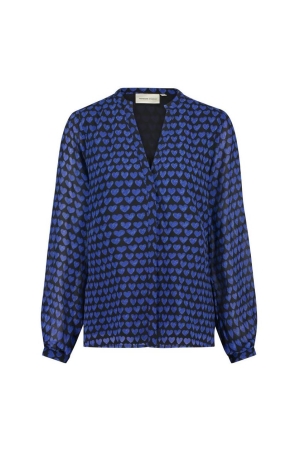 Fabienne Chapot Frida Blouse 0110 Black/Bright Blue
