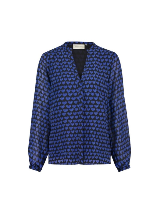 Fabienne Chapot Frida Blouse 0110 Black/Bright Blue