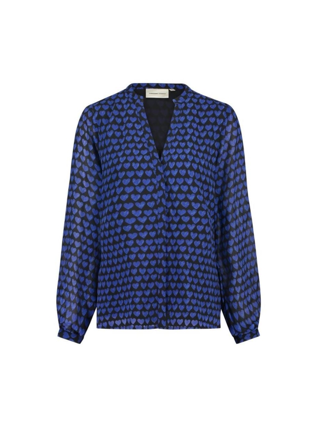 Fabienne Chapot Frida Blouse 0110 Black/Bright Blue