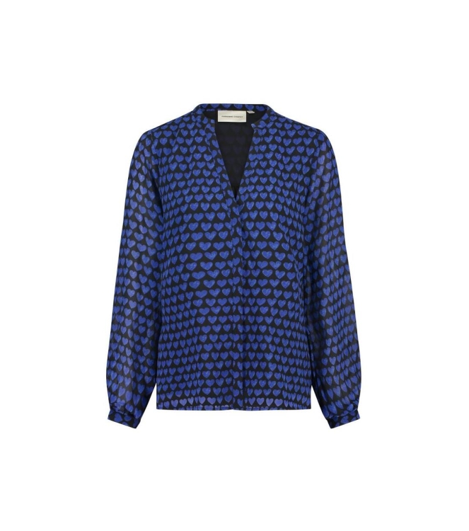 Fabienne Chapot Frida Blouse 0110 Black/Bright Blue
