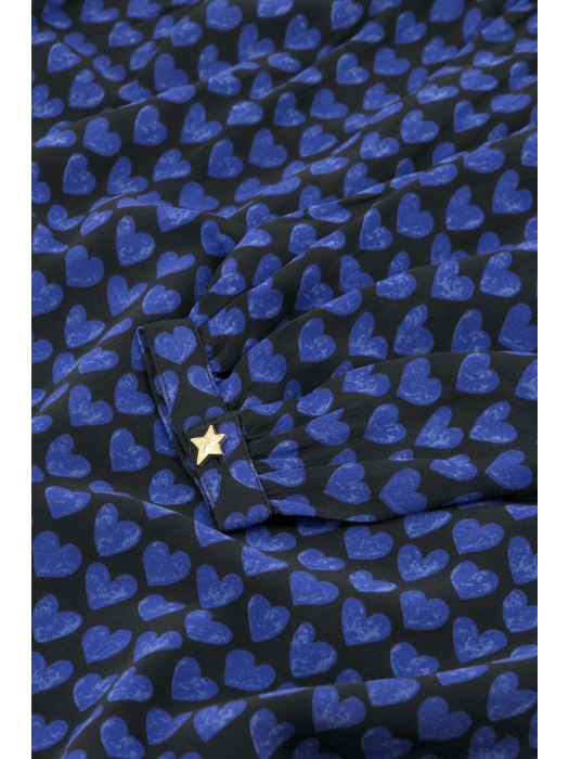 Fabienne Chapot Frida Blouse 0110 Black/Bright Blue