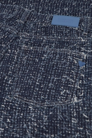 Fabienne Chapot Thea Wide Leg Tweed Jeans 3622 Dark Indigo