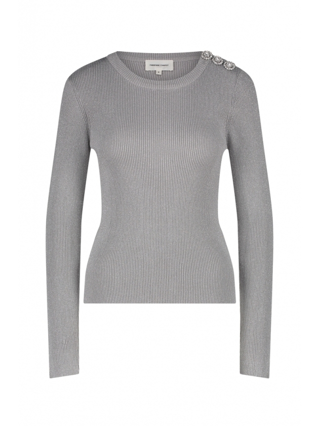 Fabienne Chapot Lollipop LS Pullover 9956 Silver