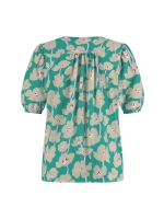 Studio Anneloes Lacee bloom top 7316 smaragd/clay