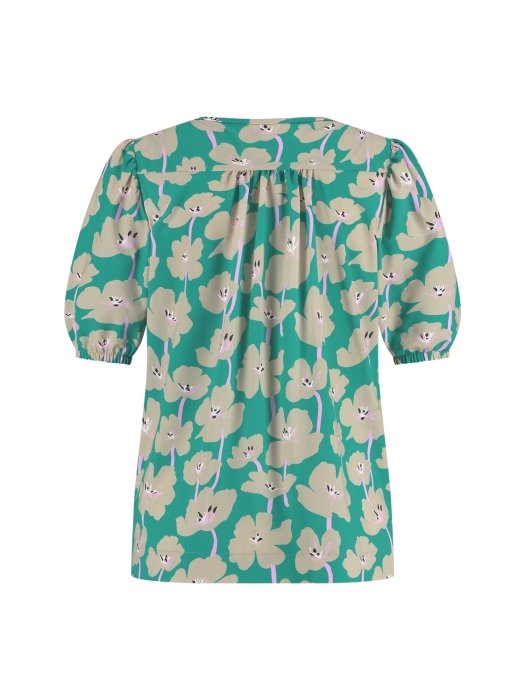 Studio Anneloes Lacee bloom top 7316 smaragd/clay