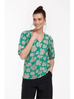 Studio Anneloes Lacee bloom top 7316 smaragd/clay