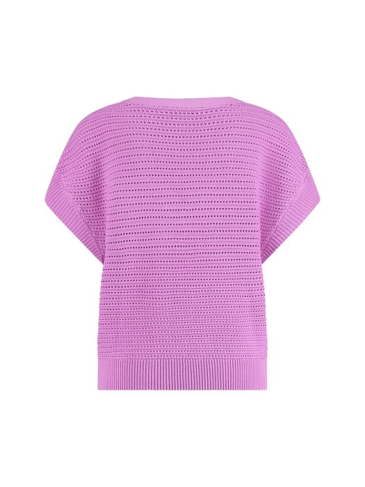 Studio Anneloes Chiara V-neck crochet top 4600 lila pink