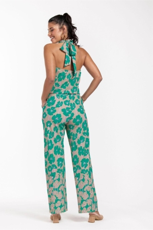 Studio Anneloes Monica bloom jumpsuit 1673 clay/smaragd