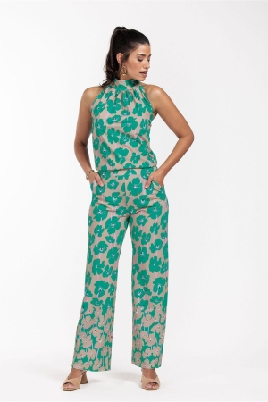 Studio Anneloes Monica bloom jumpsuit 1673 clay/smaragd