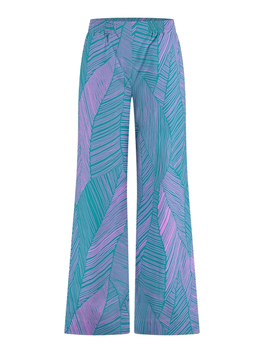 Studio Anneloes Doro poplin trousers 7346 Smaragd/Lila pink