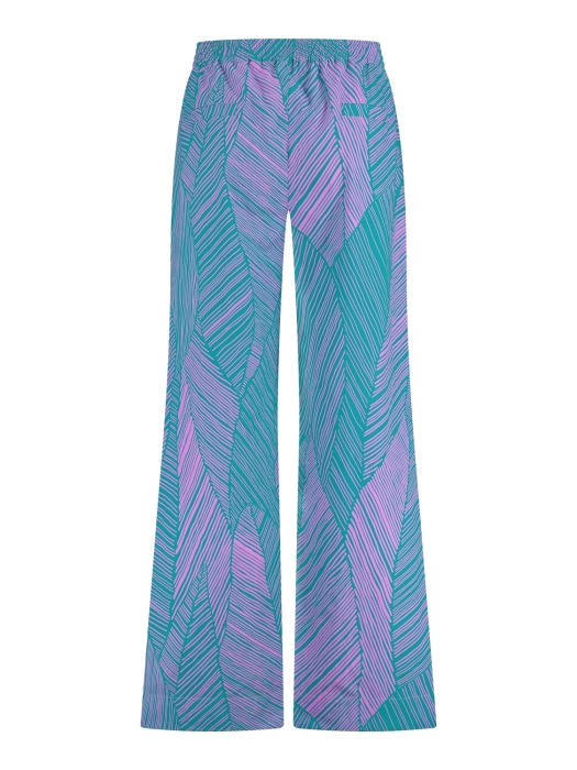 Studio Anneloes Doro poplin trousers 7346 Smaragd/Lila pink