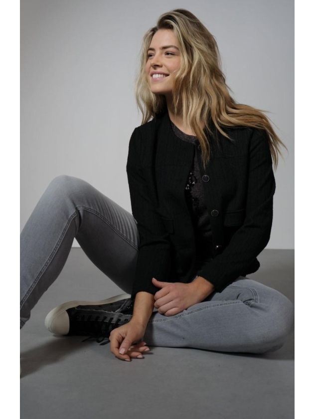 Tramontana Jacket Tweed Uni 009000 Black