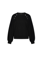 Tramontana Sweater Sailor Buttons 009000 Black