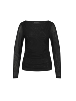 Tramontana Top Gathered Mesh 009000 Black