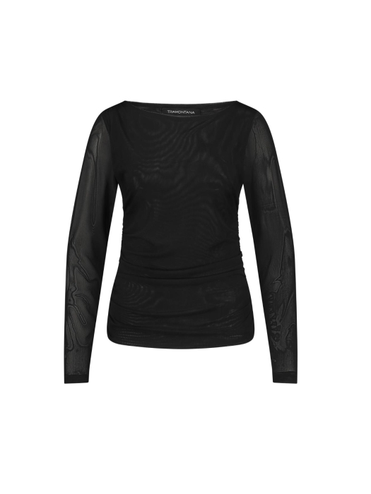 Tramontana Top Gathered Mesh 009000 Black
